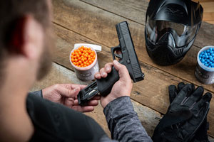 The GLOCK 43 Paintball Pistol